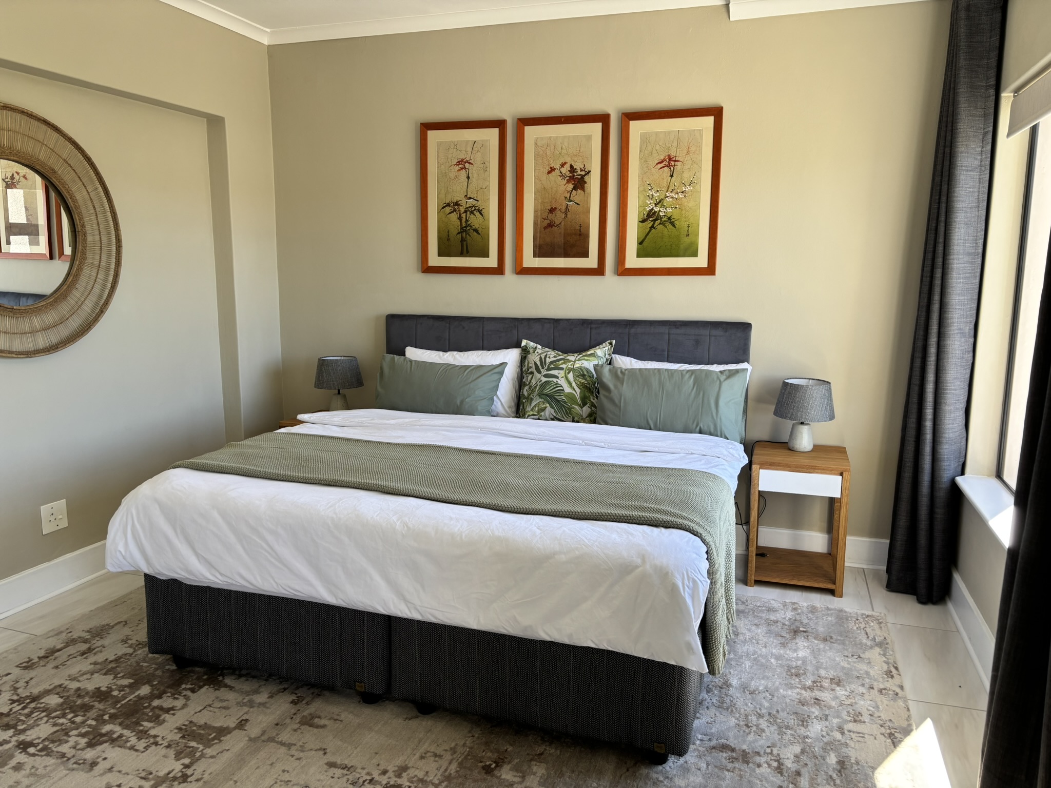 Master bedroom with double bed